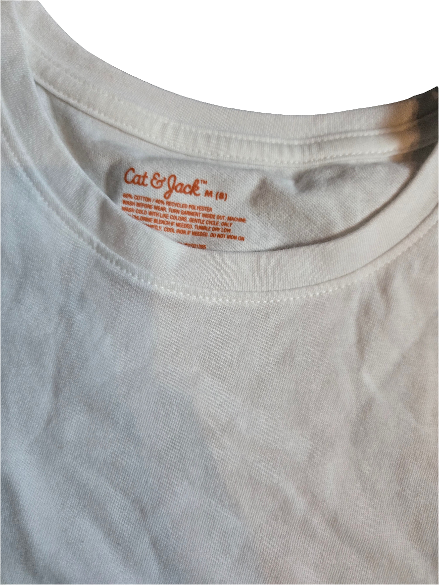 Cat & Jack kids white tee