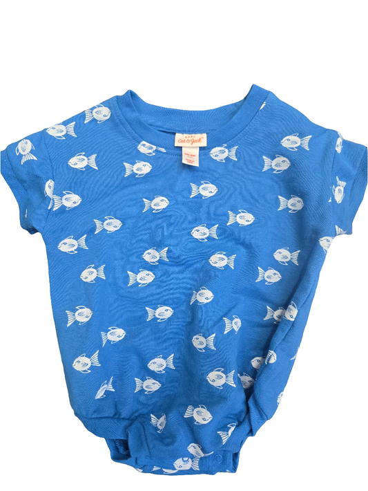 Cat & Jack Fish Romper 0-3